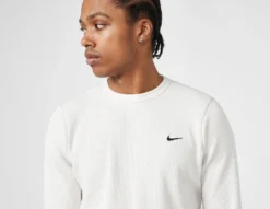 Nike Life Long-Sleeve Waffle T-Shirt -Pied Chic Soldes Magasin sz 645672 d scaled