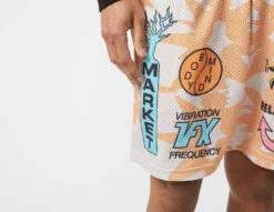 MARKET Quantum Mesh Shorts -Pied Chic Soldes Magasin sz 663426 d scaled