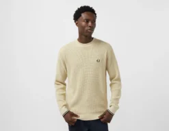 Fred Perry Waffle Knit Sweatshirt