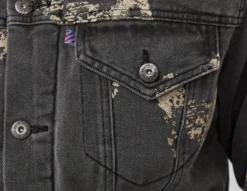 ICECREAM All Over Print Sherpa Denim Jacket -Pied Chic Soldes Magasin sz 676070 e scaled