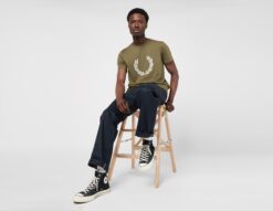 Fred Perry Cross Stich T-Shirt -Pied Chic Soldes Magasin sz 633006 f