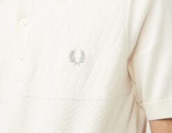 Fred Perry Panel Knit Polo Shirt -Pied Chic Soldes Magasin sz 649111 d
