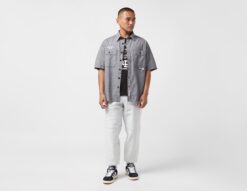 AAPE By A Bathing Ape Short Sleeve Chambray Shirt -Pied Chic Soldes Magasin sz 673270 c